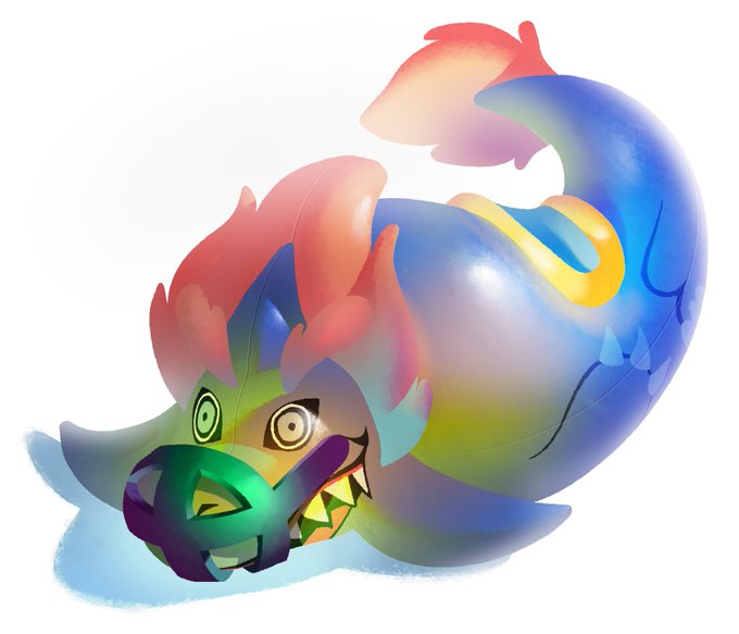 turned a friend's fursona into one of those splatoon 3 sharks 