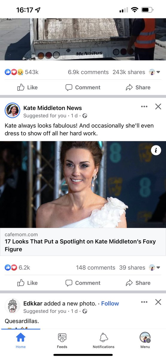 LoversInEngland's tweet photo. Sweet and “unbiased” suggestions of articles about Kate, I mean, I adore Kate as much as the next person but I can’t help but think how bizarre the whole suggestion thing it! I’m not well! #meghanmarkle #katemiddleton #MeghanMarkleIsLoved https://t.co/CBxORU8bgC