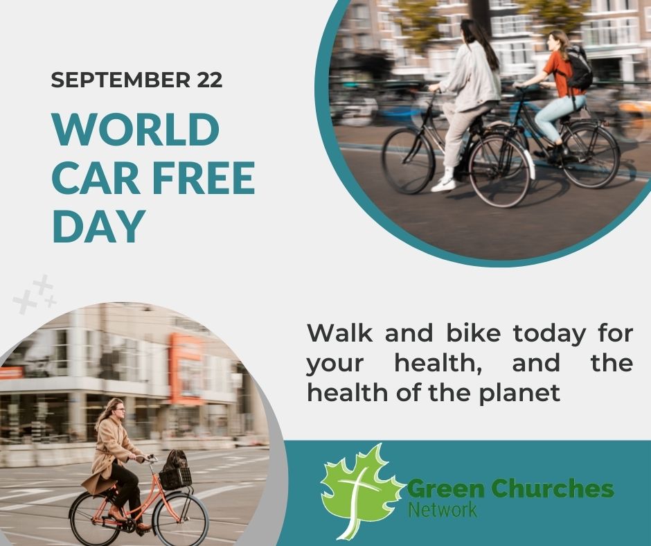 Today September 22 is #worldcarfreeday! Share with us how you walk or bike today for your health and the health of the planet! #SeasonOfCreation