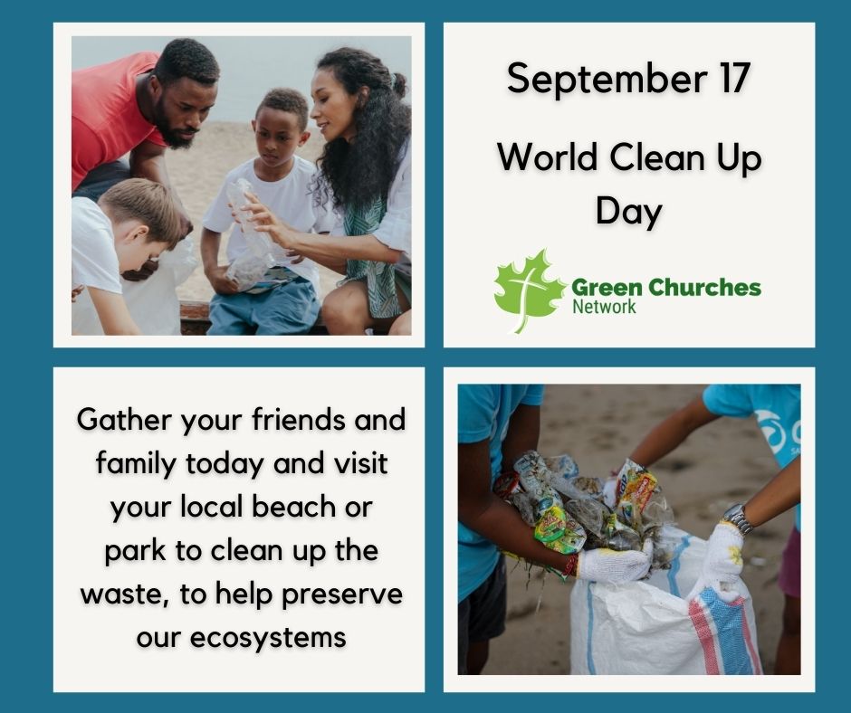 Today September 17 is #worldcleanupday! Gather your friends and share with us how you are cleaning up your community. #SeasonOfCreation