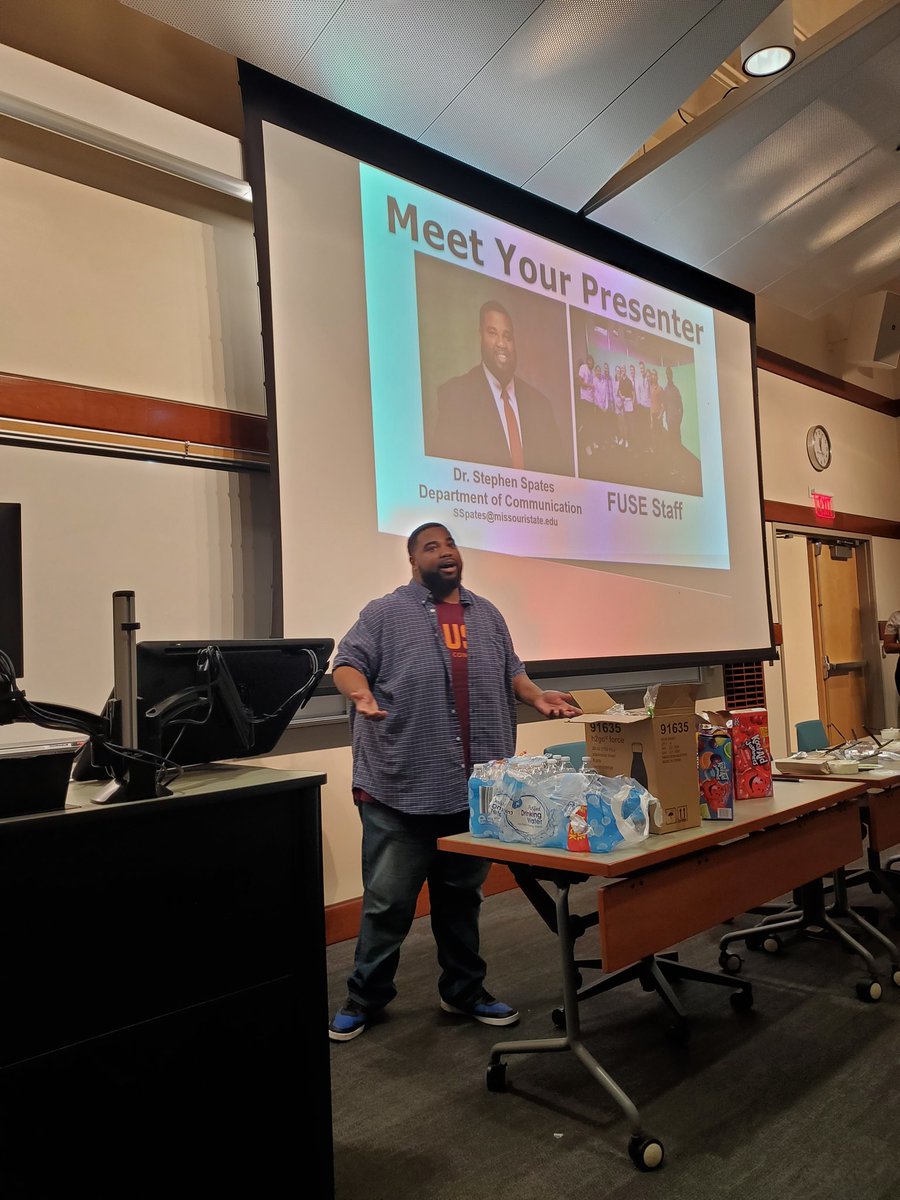 Dr. Rabekah Stewart (@rabekahd) on Twitter photo Dr. <a href="/StephenSpates/">Stephen Spates</a> and his FUSE team are delivering a workshop on Bias, Culture and Communications @MSUBearsLEAD <a href="/mostatemp/">MO State Multicultural Programs</a> @DiversityMSU <a href="/DeeSiscoe/">Dee Siscoe</a> <a href="/MSUComm/">MSU Communication</a> <a href="/MissouriState/">Missouri State</a> Dr. <a href="/StephenSpates/">Stephen Spates</a> and his FUSE team are delivering a workshop on Bias, Culture and Communications @MSUBearsLEAD <a href="/mostatemp/">MO State Multicultural Programs</a> @DiversityMSU <a href="/DeeSiscoe/">Dee Siscoe</a> <a href="/MSUComm/">MSU Communication</a> <a href="/MissouriState/">Missouri State</a>