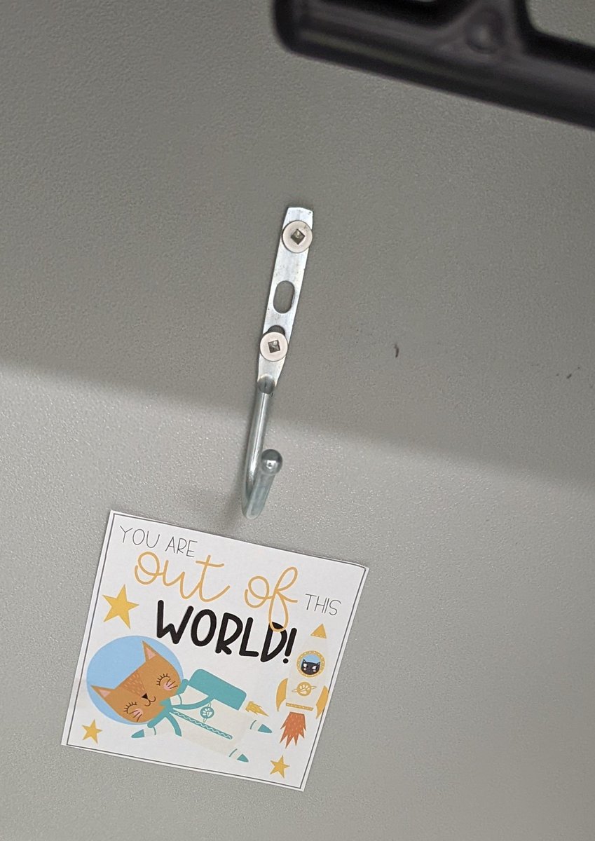 1st day in 1st grade complete! Some Play-Doh fun, little hidden welcome notes in our brand new lockers, a game of "Teacher Says" &amp; an oldie but goodie read aloud-The Kissing Hand ♥️ A lot to unpack the first day...but I guess we got a few things done!  <a href="/CMSmtolive/">CMS Elementary School</a>