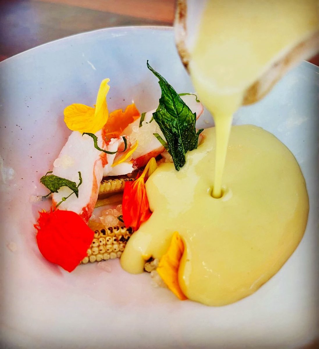 Rick_Bayless's tweet photo. Tracey Vowell, long time managing chef at Frontera, is now one of our beloved growers @threesistersgardenkankakee . She’s growing this mighty baby corn that is featured in a luscious chilled corn soup in Topolo. https://t.co/NHzXXg7Wyt