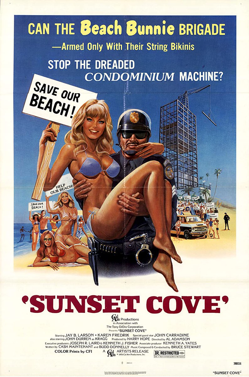 ScottMWest's tweet photo. I'm moving to #SunsetCove. There's only one cop and he's a total moron. #NowWatching #AlAdamson #Exploitation #1970s https://t.co/8WUH2Z5XCz