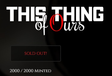Hustlepedia's tweet photo. SOLD. OUT. 
@TTOONFT 🌹🤝👀

Now the work begins.
Lets conquer the NFT Gaming Space. https://t.co/Zd7moKeurN