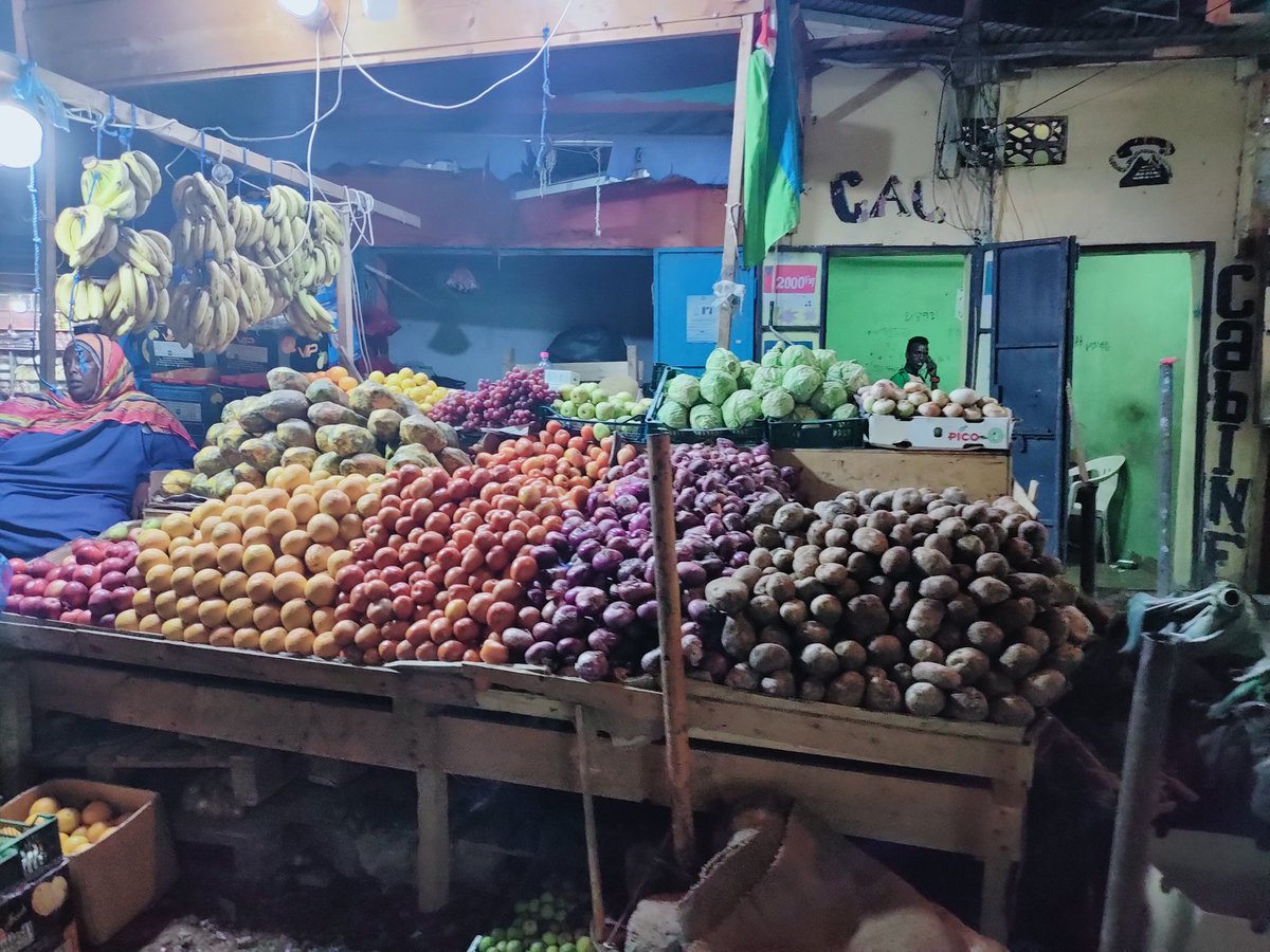 KilimoMedia's tweet photo. Grocery stalls in Djibouti: food production in Djibouti is limited due to poor soils and harsh climatic conditions the population of 900,000 depends mostly on imports from her neighbours https://t.co/rlZcDRuSbY