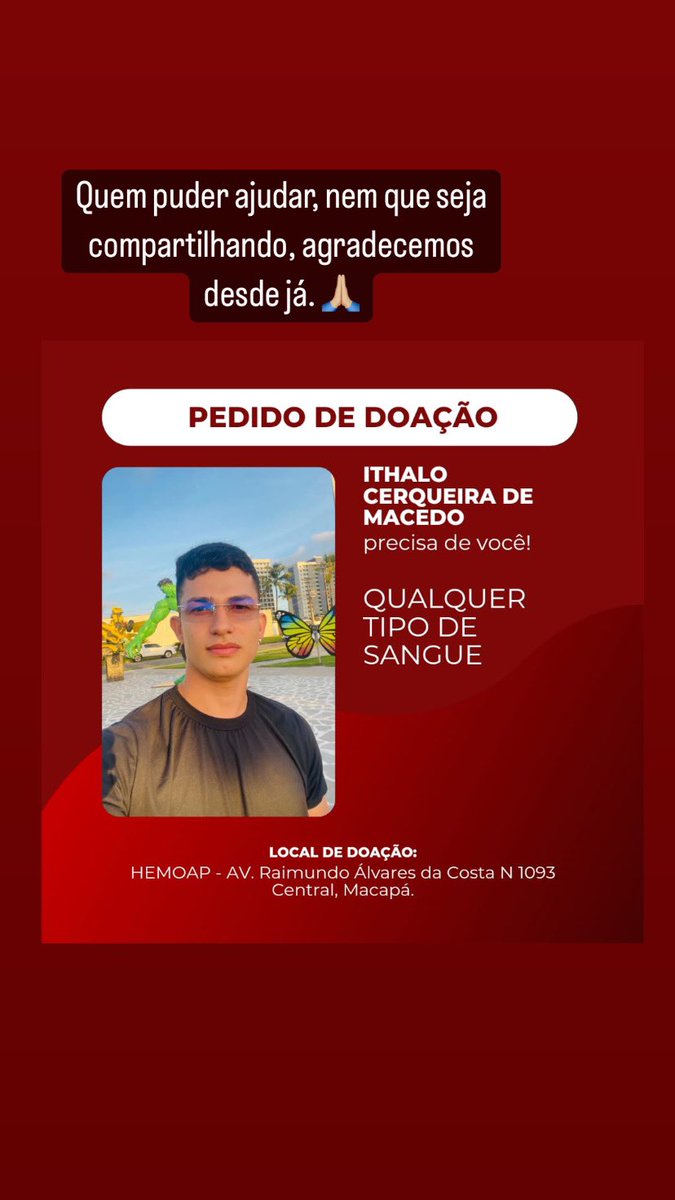 nvribeiroo's tweet photo. Galera!! #rtdobem bora ajudar! #doesangue https://t.co/oAVnzPQYyE