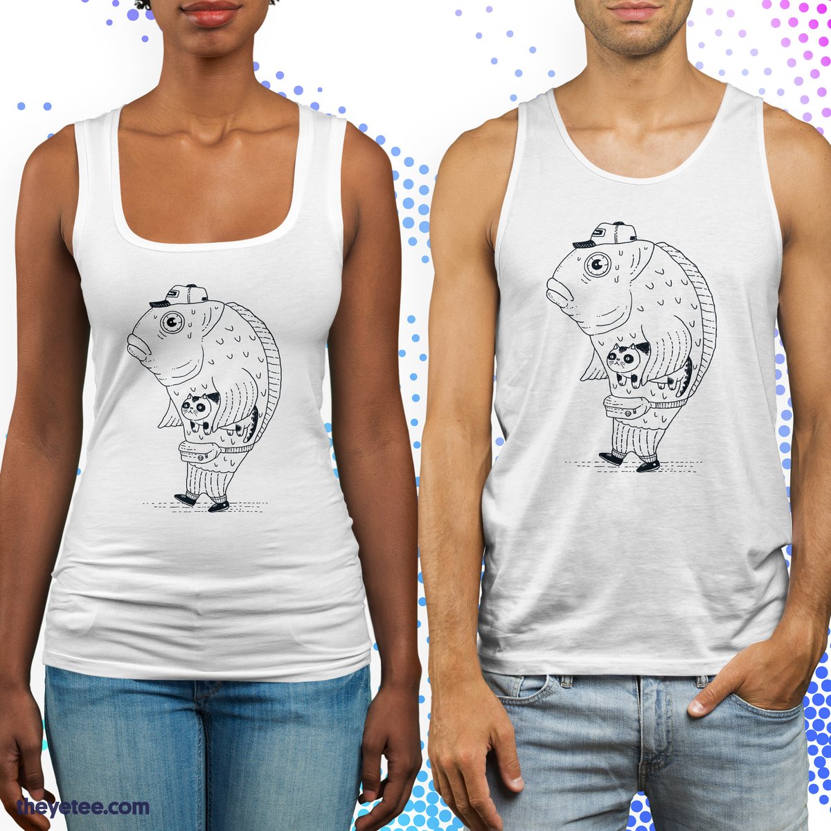 That cat had better have gills or that fish had better have lungs, or else when they home... oh boy! Designed by @pigboomart https://t.co/Bj6qFOGKSl