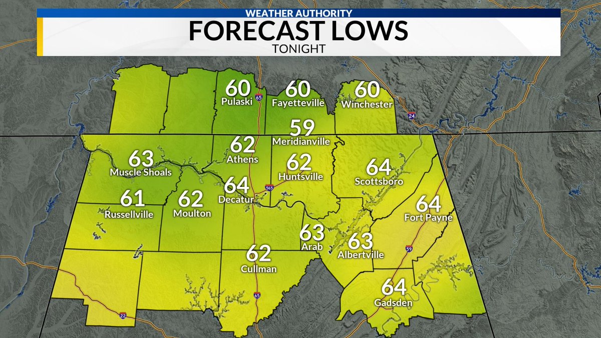 CamutoWHNT's tweet photo. Alright, who else is excited about the low temperatures tonight😍 #CoolTemperatures #Valleywx #Alwx #Tnwx #ComfortableNight #WeatherAuthority https://t.co/ASiX5ypZRq