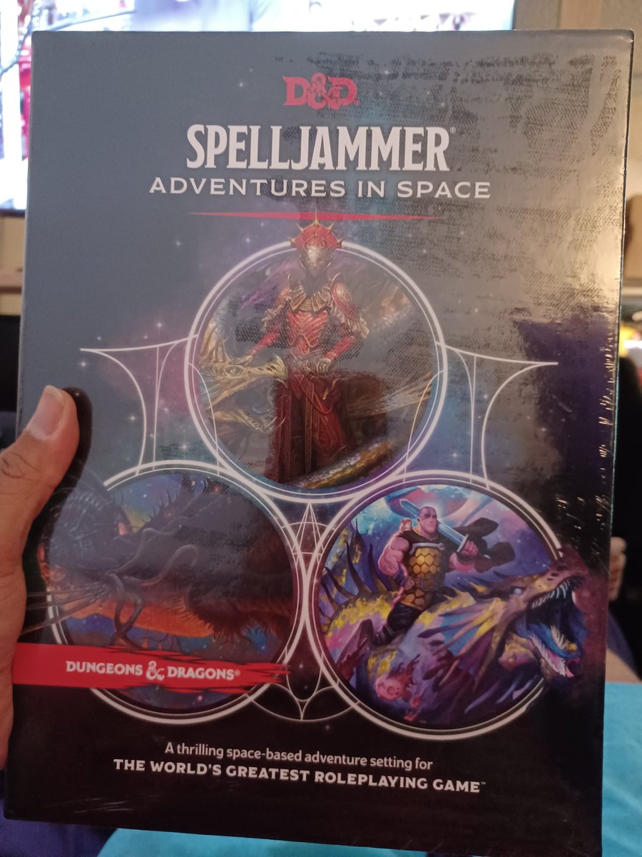 Verisim1litood's tweet photo. Might be a little late but just found this beautiful collection at Walmart while I was going to get stuff for being sick and I am loving this @Wizards_DnD set! #Spelljammer #AdventuresInSpace https://t.co/6FpyPny9nI