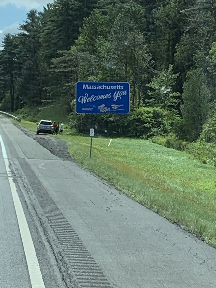 We crossed the Hudson River and made our way to Massachusetts today.   We have lots of places to visit while in New England.  #gsd #GermanShepherd #Massachusetts #NY #HudsonRiver #RV