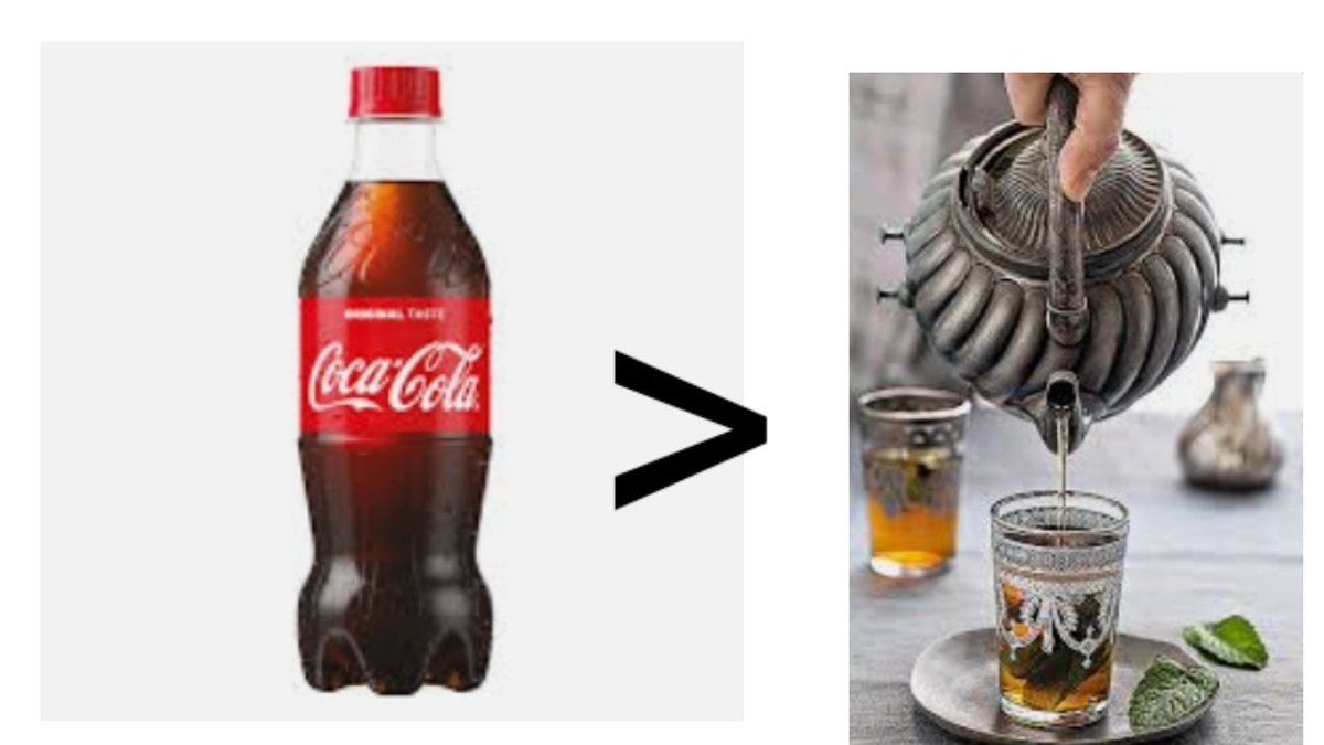 ItzAlex37668586's tweet photo. Coca Cola>>>> Tè arabo
Coca Cola>>>>Tè de menta àrabe https://t.co/K2WFDtDKGd