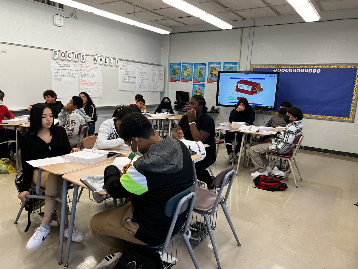 I walked into one of our Math classes and overheard @arleishajw telling her class, “Y’all are afraid to make mistakes - it’s OK! This is what it’s about, we are going to struggle and figure it out together.” The affirmation of productive struggle!

#BlazingTrailsofExcellence