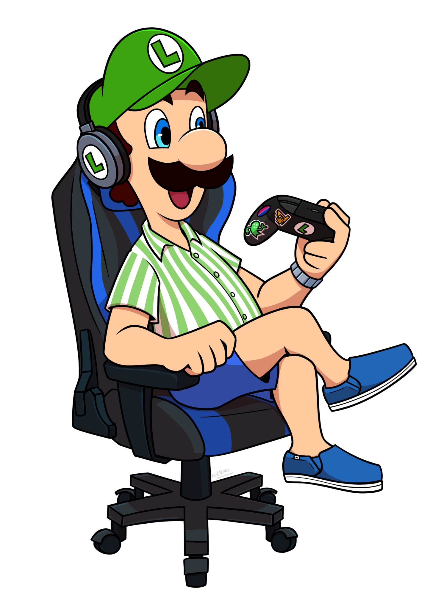 Playing as #Luigi 😊🎮🕹️ Simply hold down the L and R buttons at the