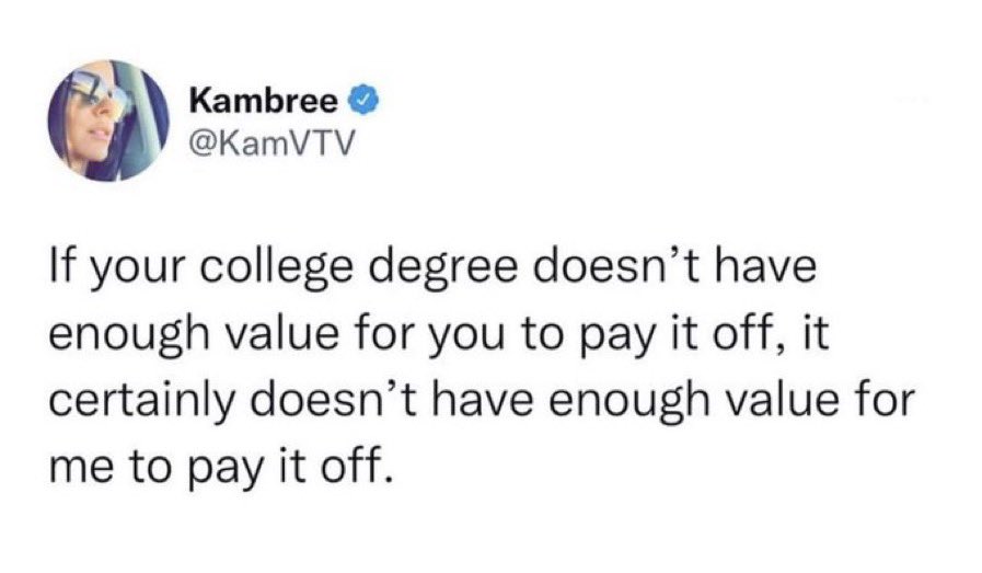 TheQuietGuy9's tweet photo. I shouldn’t be held responsible for paying off your student debt. At all. Your loan, your problem. #collegestudents #hellomoredebt #letsburyamericainmoredebt #yourloanyourproblem https://t.co/tZf9YqkFM8