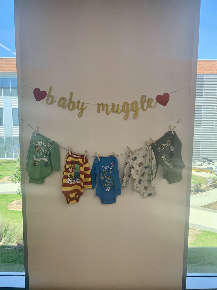 Mrs_Sidoti's tweet photo. I have the MOST THOUGHTFUL co-workers in the WORLD! Thank you so much to my AFMS family for such an amazing HP themed baby shower after school today! ⚡️❤️ I appreciate and love you all so much! https://t.co/xGgQ0pjgYi