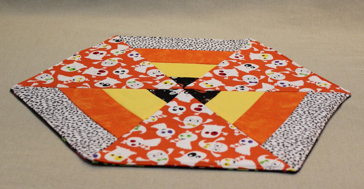 quilts_more's tweet photo. Halloween Fabric Decoration, Autumn Centerpiece, Reversible, Ghost, Halloween Party, Cat, Orange, Yellow, Black, White, Table Protection https://t.co/askmx670sj #Etsy #ImagineQuiltsAndMore #TableProtection https://t.co/icLLNVC4gq