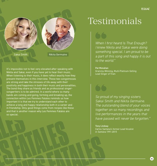 LesFemmesFa's tweet image. Les Femmes Fatales are truly honored to have been featured among so many creative and positive powerful world changers, in this edition of World Equal. Click here to read this beautiful magazine for free! issuu.com/kubrixdesign/d… #skylerjet #worldequal