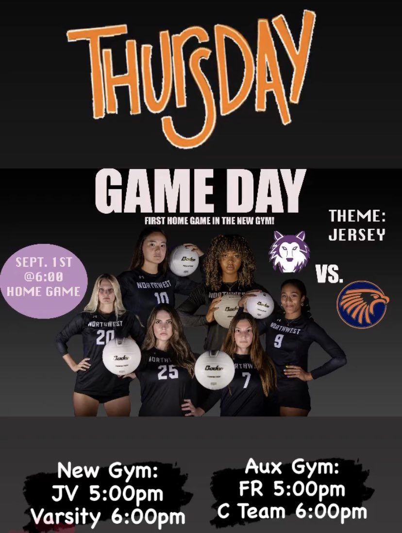 skies_vb's tweet photo. Game day!!!! See your tomorrow Huskies! Thursday, 9/1 https://t.co/DjgBlVFRot