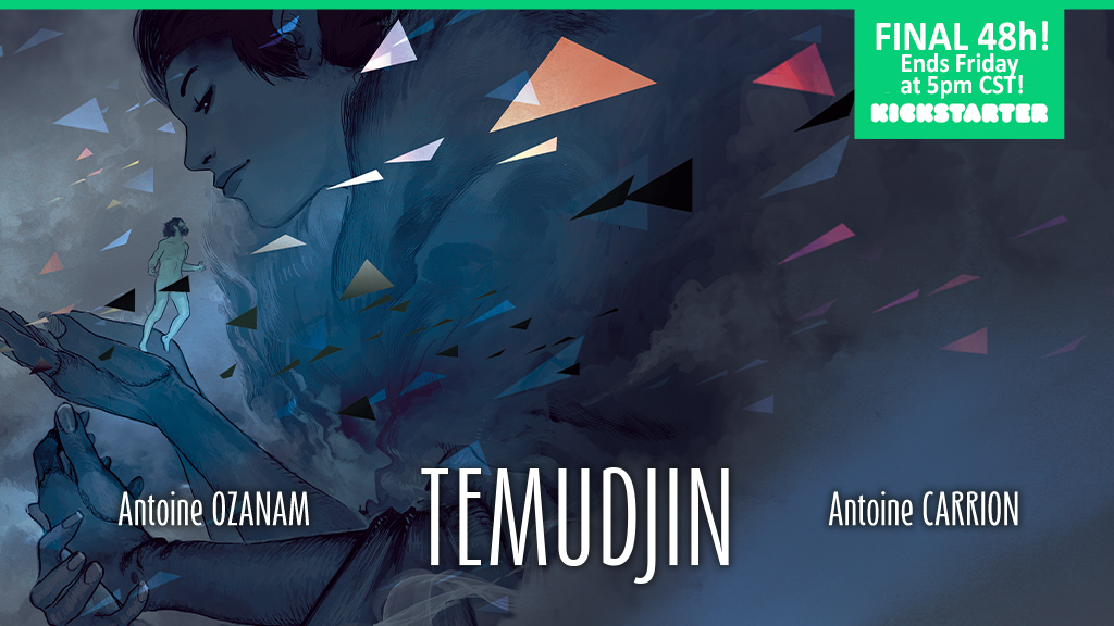 MagneticPress's tweet photo. Only 2 days left! TEMUDJIN Kickstarter ends Friday!🕓 $20 worth of bonus stretch goal items now included FREE with this beautiful Eastern Fantasy Graphic Novel! https://t.co/JbtNcDBmwU #comics #kickstarter #genghiskhan #temudjin https://t.co/ynG3Qe4tUy