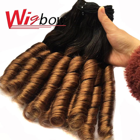 Our hot selling product: Wigbow Brazilian Remy Ombre Loose Wave Funmi Curly Hair 8-16 inches 3 Piece Human Hair Weave Bundles , see at absolute-instyle-wigs.myshopify.com/products/wigbo…
