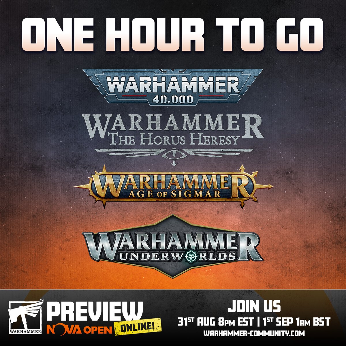 warhammer's tweet photo. Grab your recaff and get ready for the Online Preview from the NOVA Open. What are your last-minute guesses as to what will be revealed? 

#WarhammerCommunity #NOVAOpen2022 https://t.co/UMOx1c47Wb