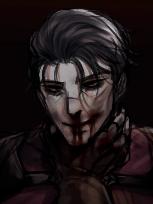 it's 6am and i dont wanna sleepidk i like drawing them being beaten up and bloody#jhinzed 
