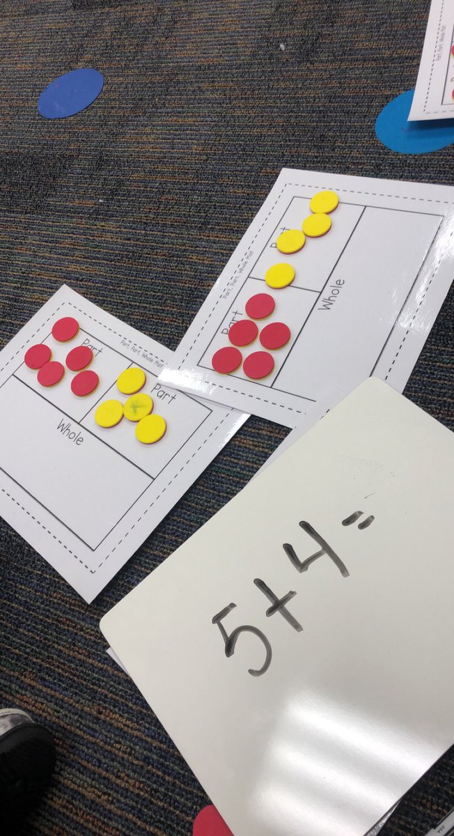 kimberlylarive's tweet photo. Learning how to use part part whole mats to add number up to 10 in first grade. Also, using our math notebooks to learn math vocabulary! 
#chooseLP #mathfun #firstgrade https://t.co/KmDa1J6eea