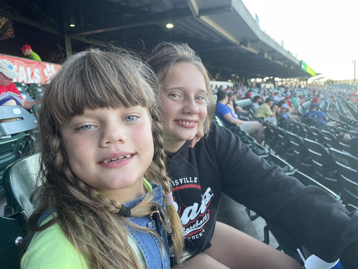 A happy birthday to her at the Bats game! #gobatsgo