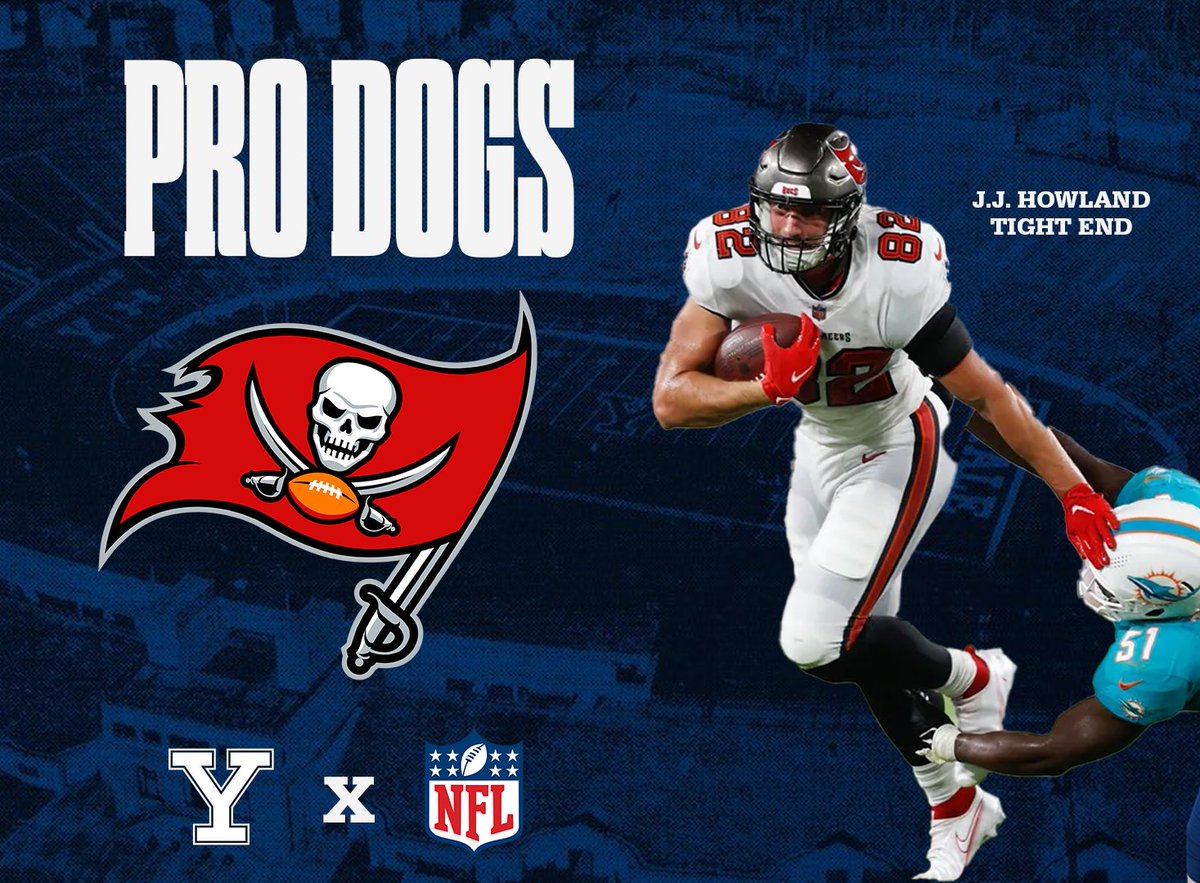Congratulations to JJ Howland on being named to the @Buccaneers practice squad! #ProDogs | #GoBucs