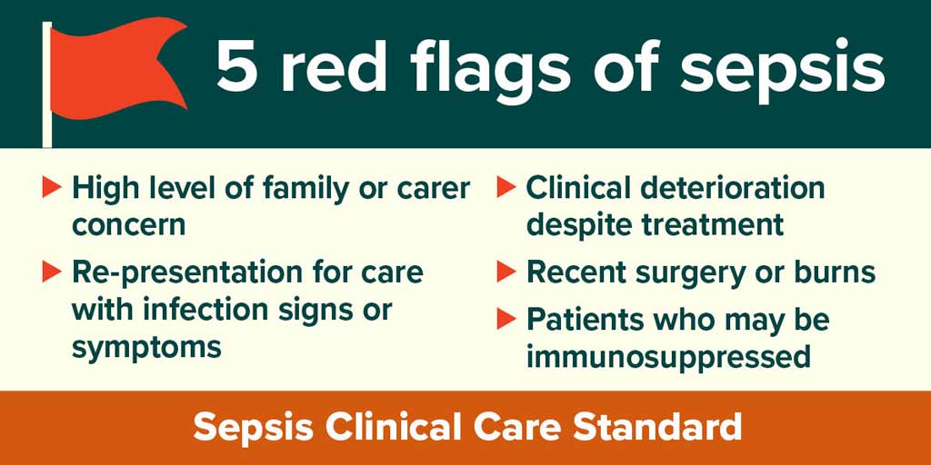 Sepsis is a time-critical medical emergency.

Early action saves lives and reduces the risk of serious complications and death.

Find out how you can make a difference by using new Sepsis Clinical Care Standard from <a href="/ACSQHC/">ACSQHC</a>. #patientsafety
lnkd.in/gQMXpwsG