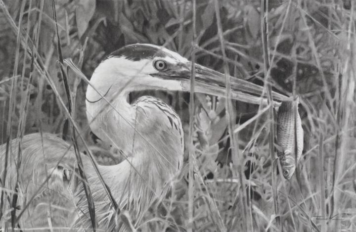 Featured Art of the Day: "Blue Heron". Buy it at: ArtPal.com/TDWFineArt?i=2…