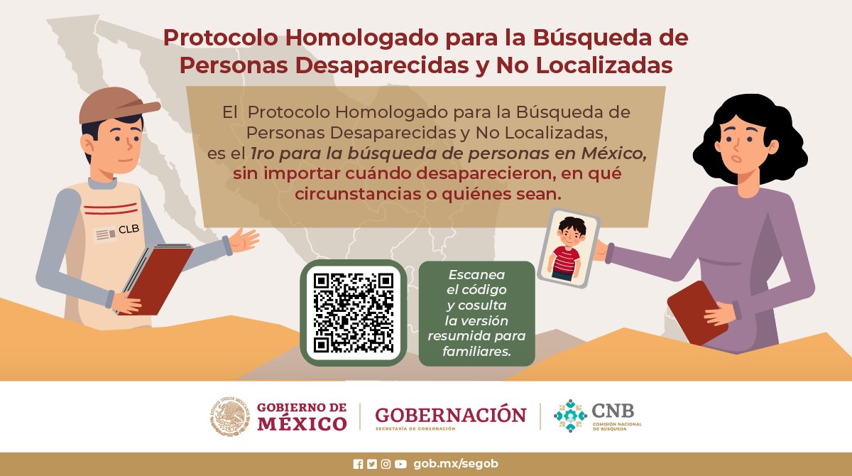 Gobernación on Twitter: "El Protocolo Homologado para la Búsqueda de