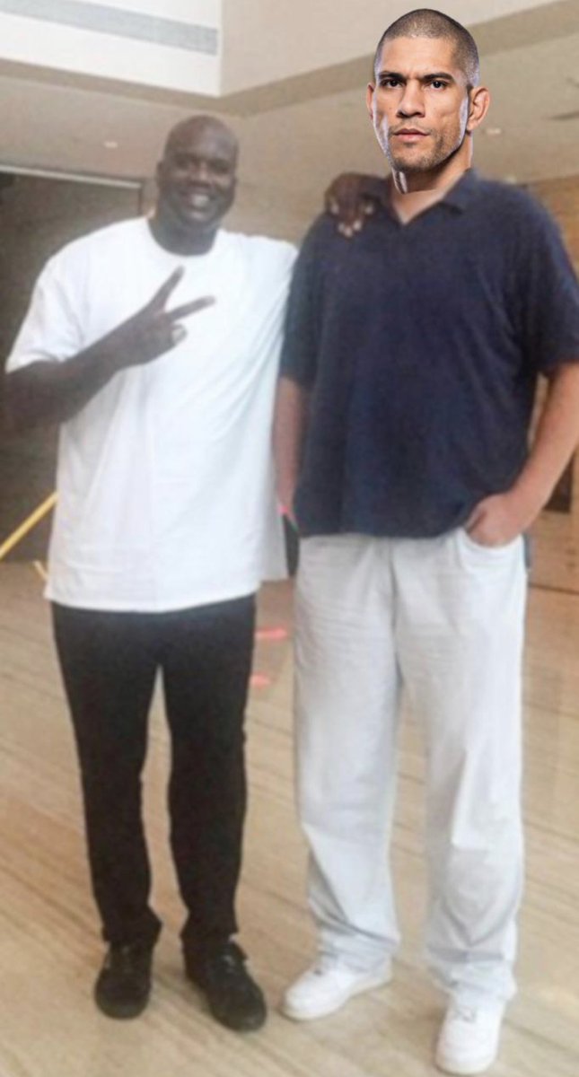 P4P1 Volk on Twitter "Alex Pereira next to 10ft tall 600lb Shaq"