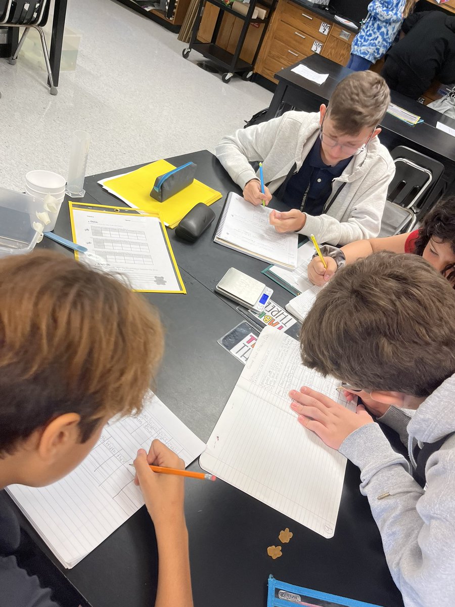 MrsADiemert's tweet photo. We checked in on our gummy bears after 24 hours &amp; measured to see how osmosis impacted the size and mass.  Scientists hard at work!  @oms_bulldogs #omsscience #ccpssuccess https://t.co/LaDPgjot1T