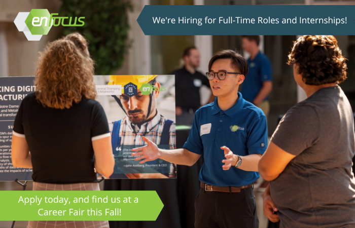 enFocus is hiring! Read our newest blog to learn more about our open positions and to see what career fairs you can meet us at this Fall!

en-focus.org/post/share/630…