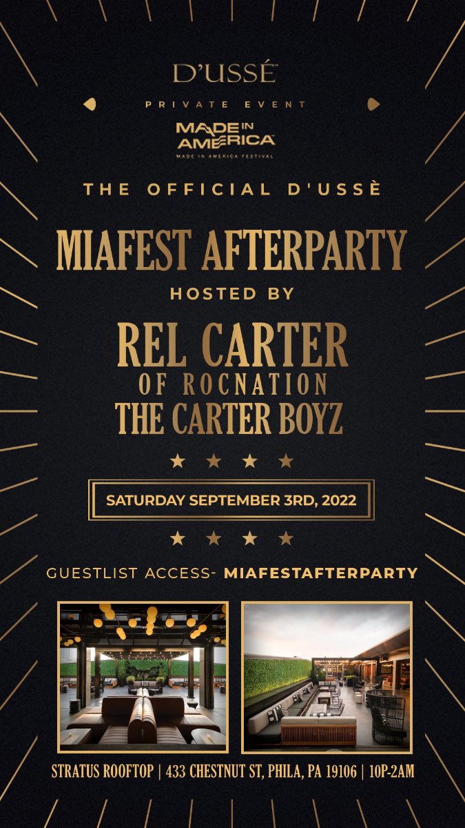 RelCarter's tweet image. Made In America After Party 9/3