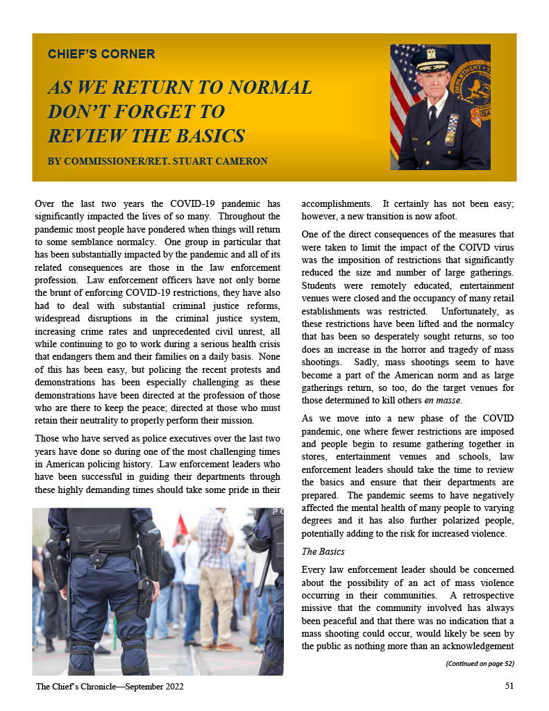 As we return to normal. Comm./Ret. Stu Cameron remind us to Review the Basics - in The Chiefs Chronicle...
nychiefs.org/assets/ChiefsC…
