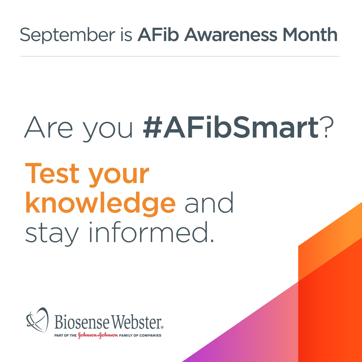 ZeeshanNYC's tweet photo. Stroke is a serious complication of AFib that is associated with long-term disability and mortality. But who’s at risk? What are the signs? Take this quiz to test if you’re #AFibSmart and help pass it on for #AFibAwarenessMonth.
Quiz: https://t.co/YwOT0KG9BH
#MyCompany https://t.co/rsXeEOnbgu