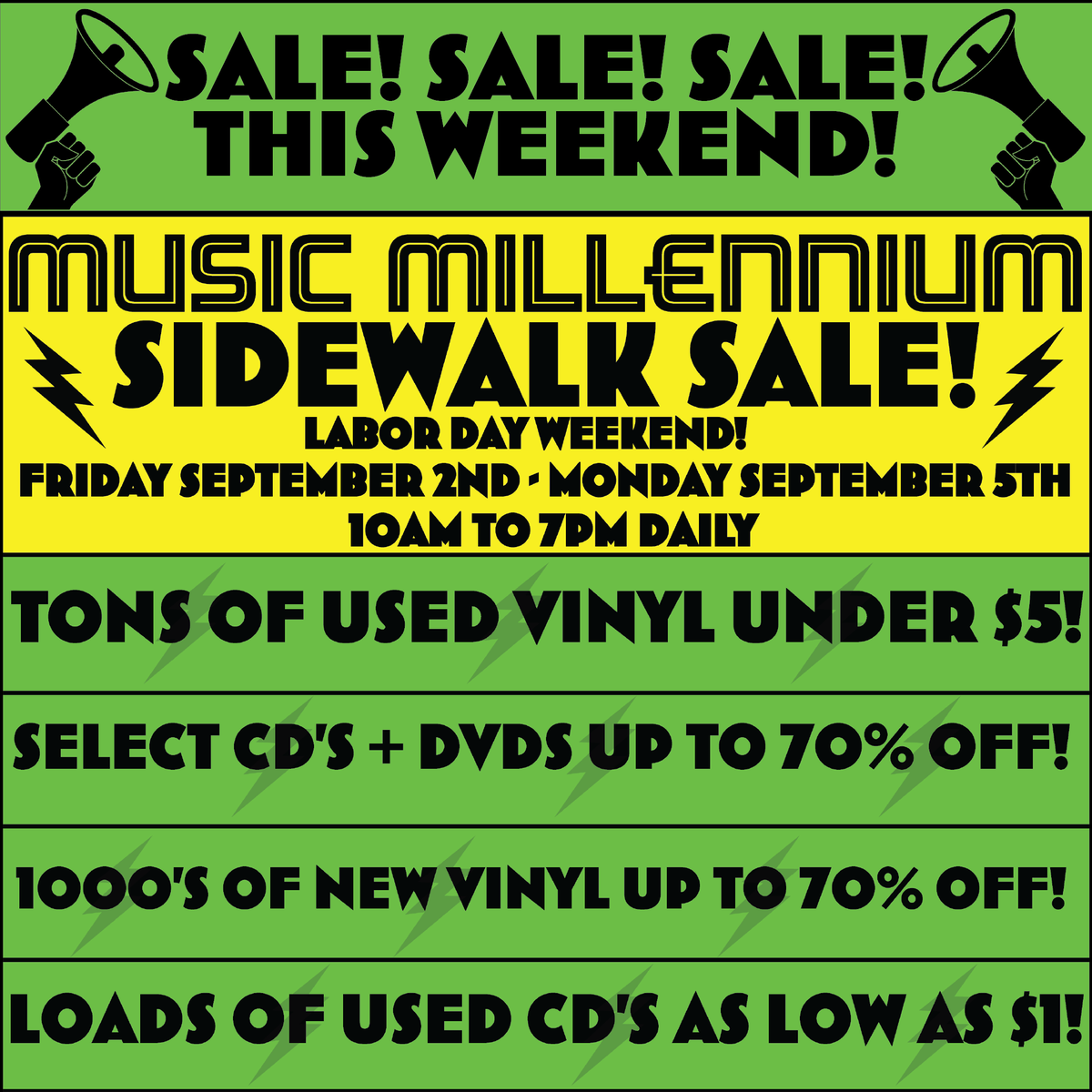 Have you heard?? We're having a sidewalk sale!