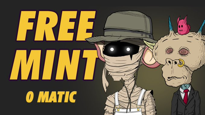 77visk's tweet image. FREE MINT --&amp;gt;GOBLIN   bit.ly/3vGFQ3K
APE MUMMY   bit.ly/3A5jbk4

#NFTMinting #NFTs #NFTGiveaways #NFTCommunity   #polygon  #bitcoin #discordteen #discordteenlinks #NFTsales #nftsold #FreeMint #freemintNFT #PolygonNFT #FreeMintAlert #EthereumMerge #NFTpromotion