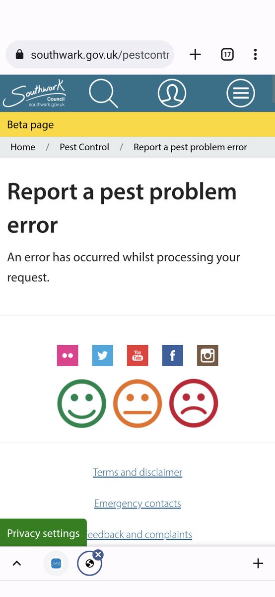 pippy_jay's tweet photo. @BowenBBC Same when I walked through weeks ago. Report page doesn't even work after trying multiple times. https://t.co/jAoDWYf2iJ