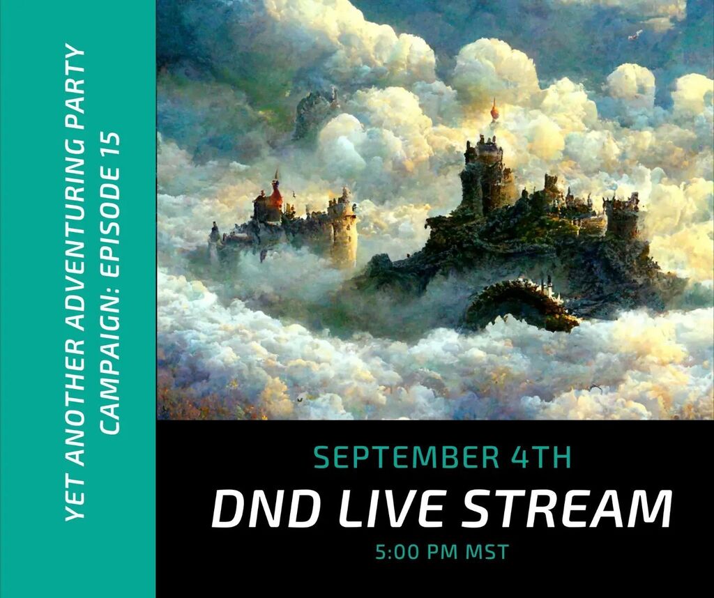 Join us this Sunday for more YAAP!!!!

#stream #dnd #liveplay