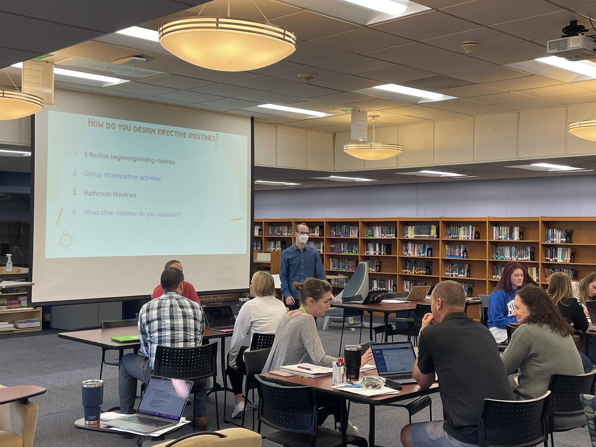 MsZaniewski's tweet photo. And just like that, the teachers are back! Whoohooo! We are preparing to see our wonderful students very soon! @D53ButlerJHS https://t.co/hxSvFPjyGX