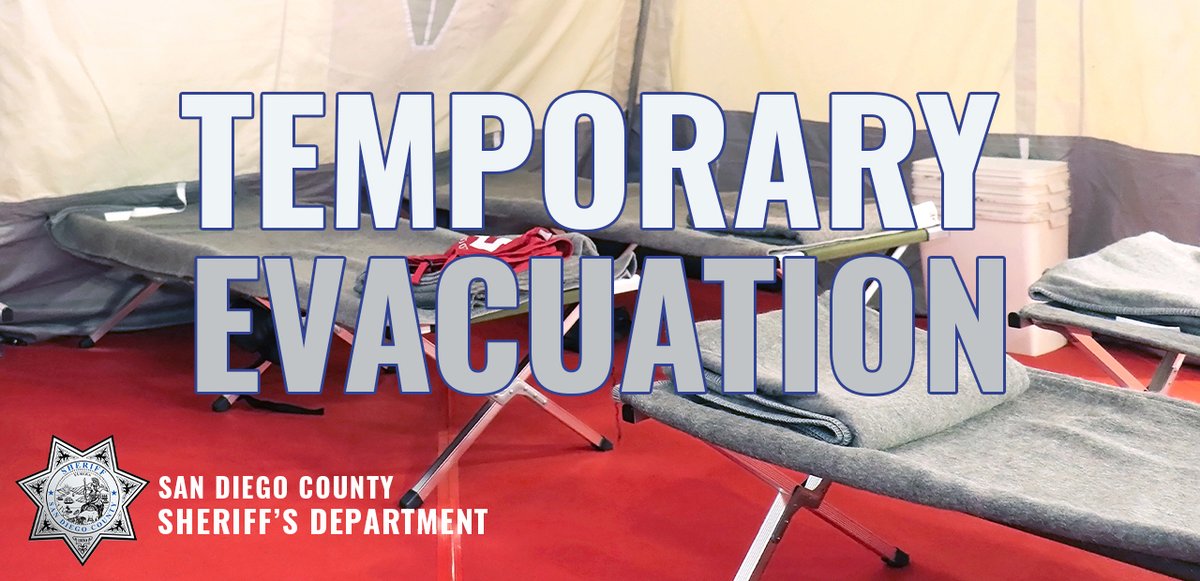#Border32Fire
Here's an update to the temporary evacuation points. 
📍Jamul Casino at 14145 Campo Road, Jamul
📍Camp Lockett Event &amp; Equestrian Facility at 799 Forrest Gate Rd, Campo
<a href="/SoCal_RedCross/">American Red Cross Southern California Region</a> is providing resources at Jamul Casino. Camp Lockett is accepting large animals.