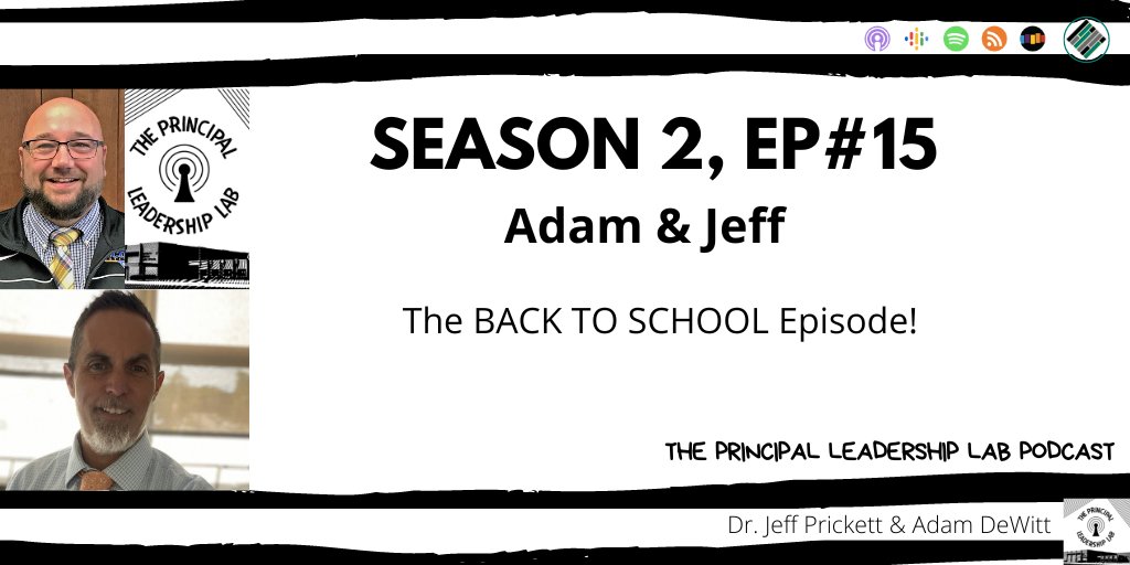 Dr. Jeff Prickett (@jdprickett) on Twitter photo LEADERS! Check out this BRAND NEW episode of The Principal Leadership Lab, featuring <a href="/adewitt2/">Adam DeWitt</a> and I discussing Back-to-School leadership strategies that help keep us afloat! Check it out now! <a href="/teachbetterteam/">Teach Better Team</a> #ThePLL #TeachBetter #CodeBreaker teachbetter.com/principal-lead… LEADERS! Check out this BRAND NEW episode of The Principal Leadership Lab, featuring <a href="/adewitt2/">Adam DeWitt</a> and I discussing Back-to-School leadership strategies that help keep us afloat! Check it out now! <a href="/teachbetterteam/">Teach Better Team</a> #ThePLL #TeachBetter #CodeBreaker teachbetter.com/principal-lead…