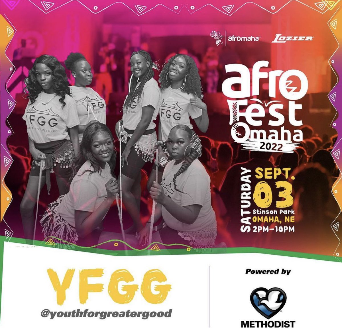 YFGG_'s tweet photo. YFGG dance team has been apart of the @Afromaha Afro fest tradition since it’s beginning!! It’s only right we represent South Sudan with a banger this year! 🔥 🇸🇸 

Get your tickets now, you don’t wanna miss out on the hottest event of the year! https://t.co/TbmtKxTOif