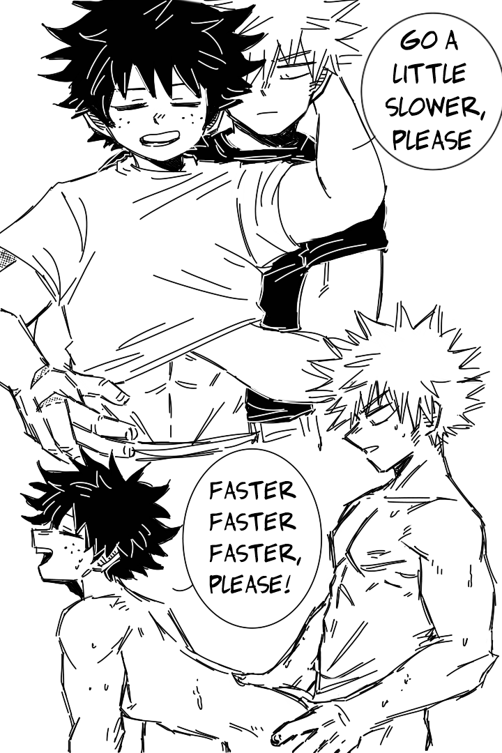 bakuverde's tweet photo. k heres the nsfw ideas i had for the 'please' prompt, i guess i see kacchan as a guy who caters to his bf's every whim, and deku as a guy who is kind of all over the place but at least he has some manners lol https://t.co/XnNVM64Frw