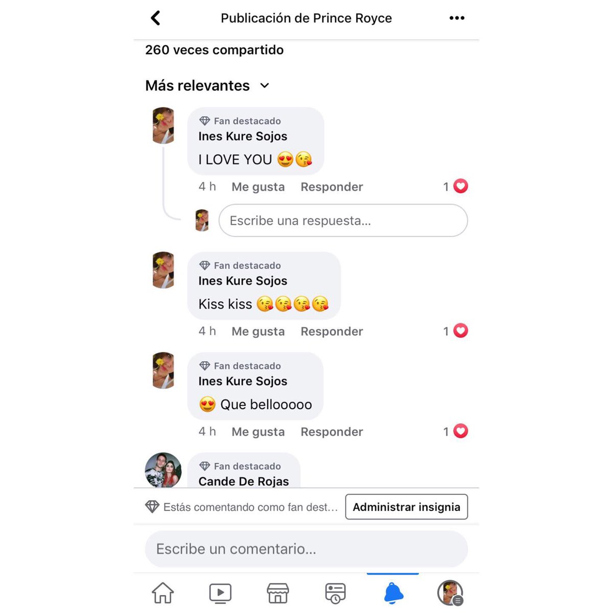 Ines_Kure's tweet photo. Reconocida Oficialmente en la página de @princeroyce 🥰 en Facebook 🙈🙈
31/08/2022 💖
#nuncarendirse #princeroyce #roycenatica #fansprinceroyce #roycefans https://t.co/5qTRWV7e7F
