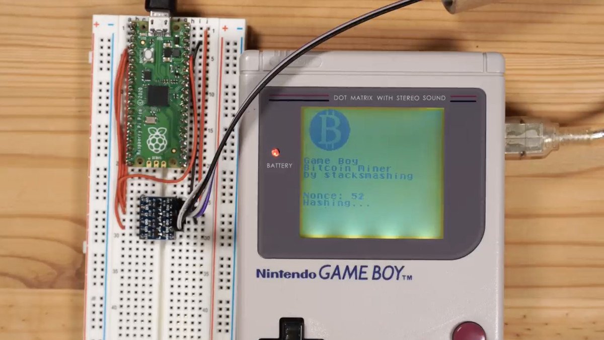 HeroOfBitcoin's tweet image. You can mine #bitcoin on a Gameboy, just another reason to have a Gameboy. Although it will take about 2 quadrillion years to mine one at the current rate 😂